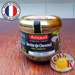 Паштет с мяса косули с добавлением коньяка Arnaud Terine de Chevreuil
