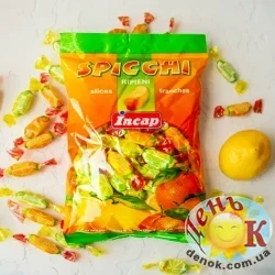 Карамельки с фруктовым соком Incap Spicchi 500г