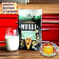 Премиум мюсли с фруктами и орехами Crownfield