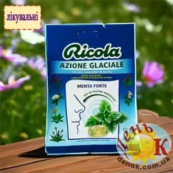 Лечебные конфеты Ricola Menta Forte